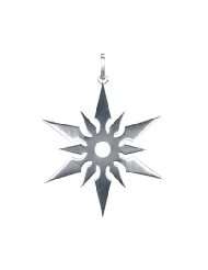 Japanese Ninja Star Pendant   Collectible Medallion Necklace Accessory