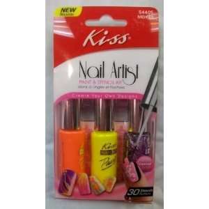  Kiss Nail Artist Paint & Stencil Kit 54405 Health 
