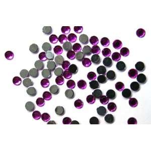   Art Acrylic Rhinestone Cool Purple 2Mm 100 Piece Embellishment: Beauty