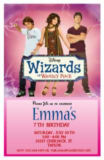 Wizards of Waverly Place Personalized Invitations 10Set  