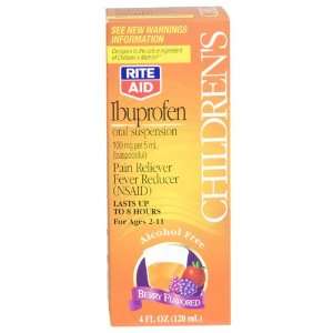  Rite Aid Childrens Ibuprofen Berry Flavored Ages 2 11, 4 