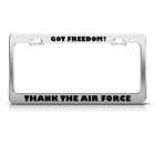 air force license plate frame  