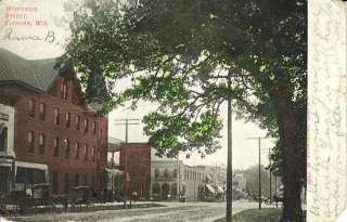 Elkhorn WI   Wisconsin Street   1909  