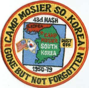 US ARMY POST PATCH, MOSIER, CAMP, KOREA, 43RD MASH  
