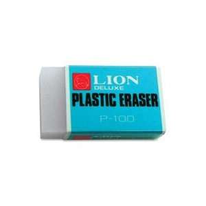   Lion Office Produs   Plain Erasers 24PC/Display White