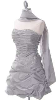 NEW SHORT DRESS PROM PLUS SIZE BRIDESMAID STRAP BODICE  