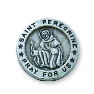  St Peregrine Lapel Pin Patron Saint Medal Catholic Relic 