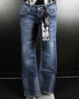 NWT Womens COWGIRL TUFF Bootcut Jeans VICTORY II 2 with Crosses 
