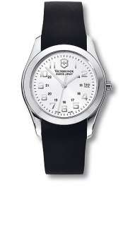 Gents Swiss Army Victorinox Rubber Silver Watch 24660  