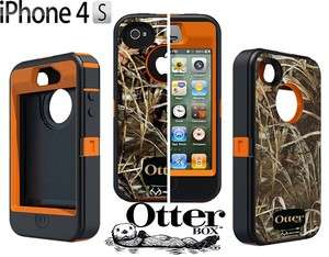 APPLE IPHONE 4 4S OTTERBOX DEFENDER CASE REAL TREE CAMO MAX 4HD BLAZED