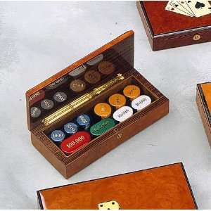  Giglio Italian Wooden Game Box w/ Decor in Gloss
