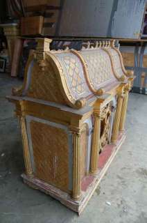 250 year old carved wood Reliquary, relic house +  