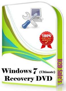 Microsoft Windows 7 Ultimate Restore Recovery Repair Fix PC Laptop 