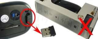 4G USB Wireless Blue Optical Mouse Mice Nano Receiver  