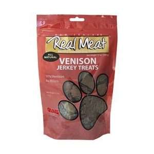  Real Meat Venison Jerky Dog Treats 4 oz pouch Pet 