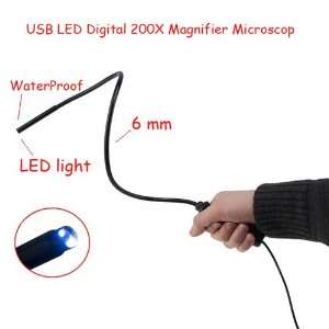  Portable 200X USB LED Digital Magnifier Microscope 