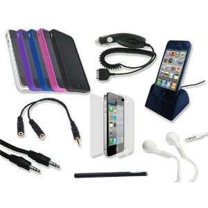 Modern Tech The IT Pack for iPhone 4 including 5 Coloured Bumper 