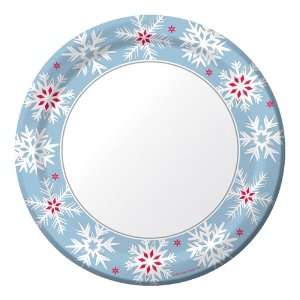  Snow Crystals Paper Luncheon Plates: Toys & Games