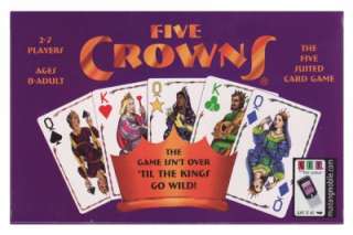 FIVE CROWNS Rummy Style family Card Game 5 suited (makers of SET) NEW 