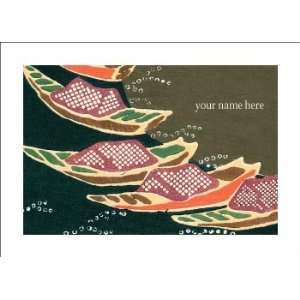  Personalized Stationery Note Cards with Vintage Japanese 