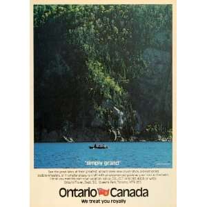  1979 Ad Ontario Travel Canada Lake Superior Boat Vacation Traveling 