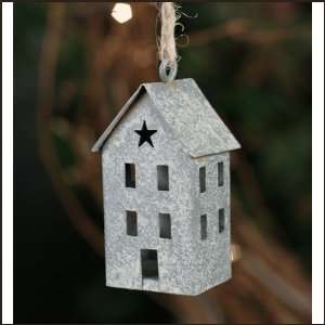  Saltbox Christmas Barn Roof Ornament, Set of 3: Home 