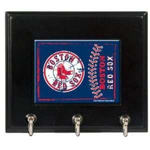  Boston Red Sox MLB Wood Keyhook Rack: Sports & Outdoors
