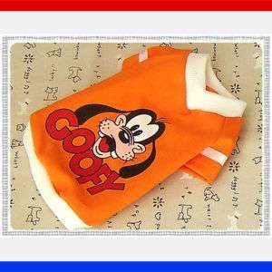 Small Dog Clothes,Disney Costume Goofy T shirts,684  