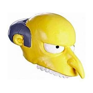  Fancy Dress Mr Burns Vinyl Half Cap Mask: Electronics