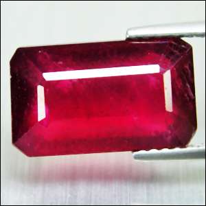 62 Cts Fantabulous Full Fire Lustrous Pigeon Blood Red Ruby Octagon 