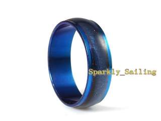    Wholesale 50Pcs Blue Ray Stainless Steel Rings Ri st10(Rings Only