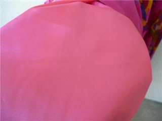   Maxi DRESS 70s FLOWER POWER Deep Pink Prom Party Designer MIGNON
