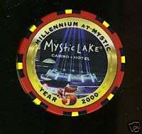 Mystic Lake Millennium 2000 Casino Chip  