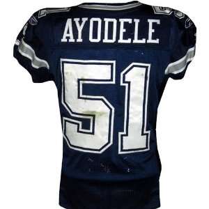  Akin Ayodele #51 Cowboys Game Issued Navy Jersey (Tagged 
