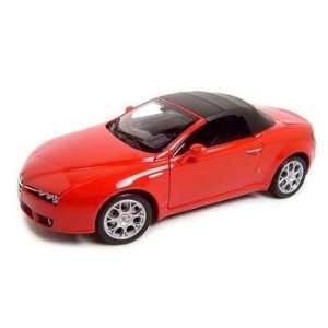   Romeo S Spider Red Soft Top Diecast Model 1:18 Welly: Everything Else