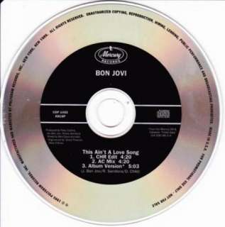 Bon Jovi This Aint A Love Song Single PROMO CD CDP1455  