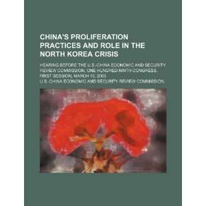  Chinas proliferation practices and role in the North Korea crisis 