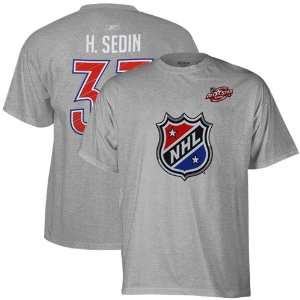 Reebok 2011 NHL All Star Game #33 Henrik Sedin Ash Player T shirt 
