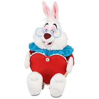 White Rabbit Valentines Day Stuffed Doll with Card NEW