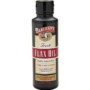 Barleans Organic Oils Fresh Flax Oil Grocery & Gourmet Food