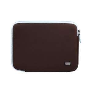  Netbook Neoprene Sleeve Case (Brown with Blue) for Toshiba Mini 