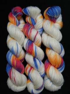 NEW Hand Dyed 100% Wool Multicolor Yarn C09  