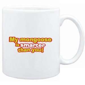 Mug White  My Mongoose is smarter than you  Animals  