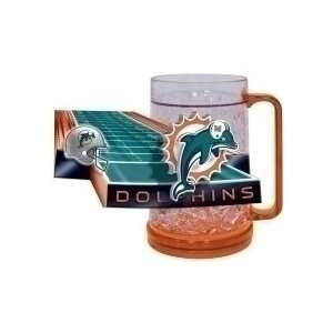 Miami Dolphins Crystal Freezer Mug: Sports & Outdoors