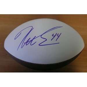 Heath Evans Autographed Football   Embroidered  Sports 
