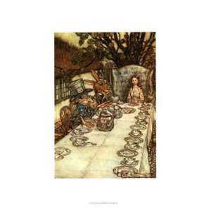    Arthur Rackham   The Mad Tea Party GICLEE Canvas: Home & Kitchen