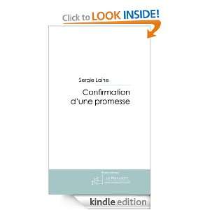 Confirmation dune promesse (French Edition) Sergie Laine  