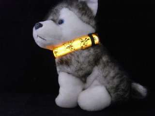 Pluto LED Pet Dog Safety 5 color Collar Changeable Flashing Light Size 