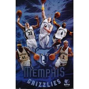  Memphis Grizzlies Team POSTER Pau Gasol Jason Williams 