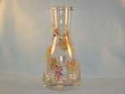 block crystal hand painted wine carafe 